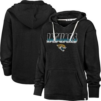 Women's '47 Black Jacksonville Jaguars Color Rise Kennedy Pullover Hoodie