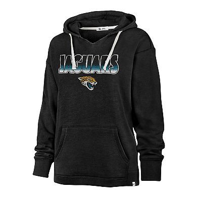 Women's '47 Black Jacksonville Jaguars Color Rise Kennedy Pullover Hoodie