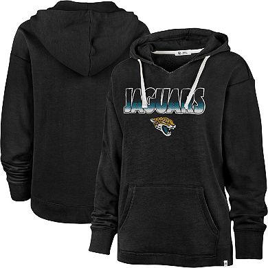 Women's '47 Black Jacksonville Jaguars Color Rise Kennedy Pullover Hoodie