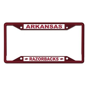 WinCraft Arkansas Razorbacks Chrome Color License Plate Frame