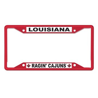 WinCraft Louisiana Ragin' Cajuns Chrome Color License Plate Frame