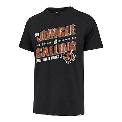 Men's '47 Black Cincinnati Bengals Regional Franklin T-Shirt