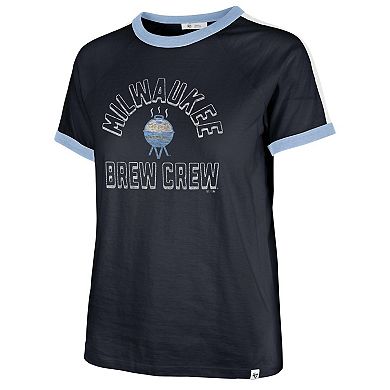 Women's '47  Navy Milwaukee Brewers City Connect Sweet Heat Peyton T-Shirt