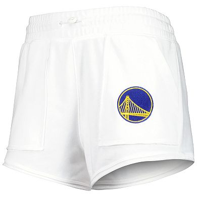 Women's Concepts Sport White Golden State Warriors Sunray Shorts