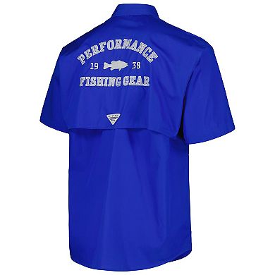 Men's Columbia Royal Kentucky Wildcats Bonehead Button-Up Shirt