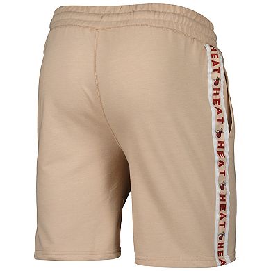Men's Concepts Sport Tan Miami Heat Team Stripe Shorts