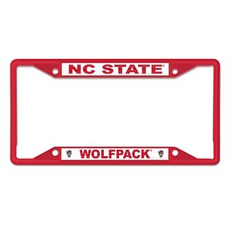 WinCraft NC State Wolfpack Chrome Color License Plate Frame