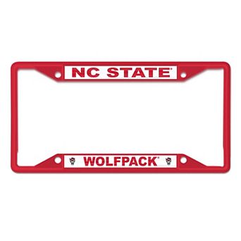 WinCraft NC State Wolfpack Chrome Color License Plate Frame