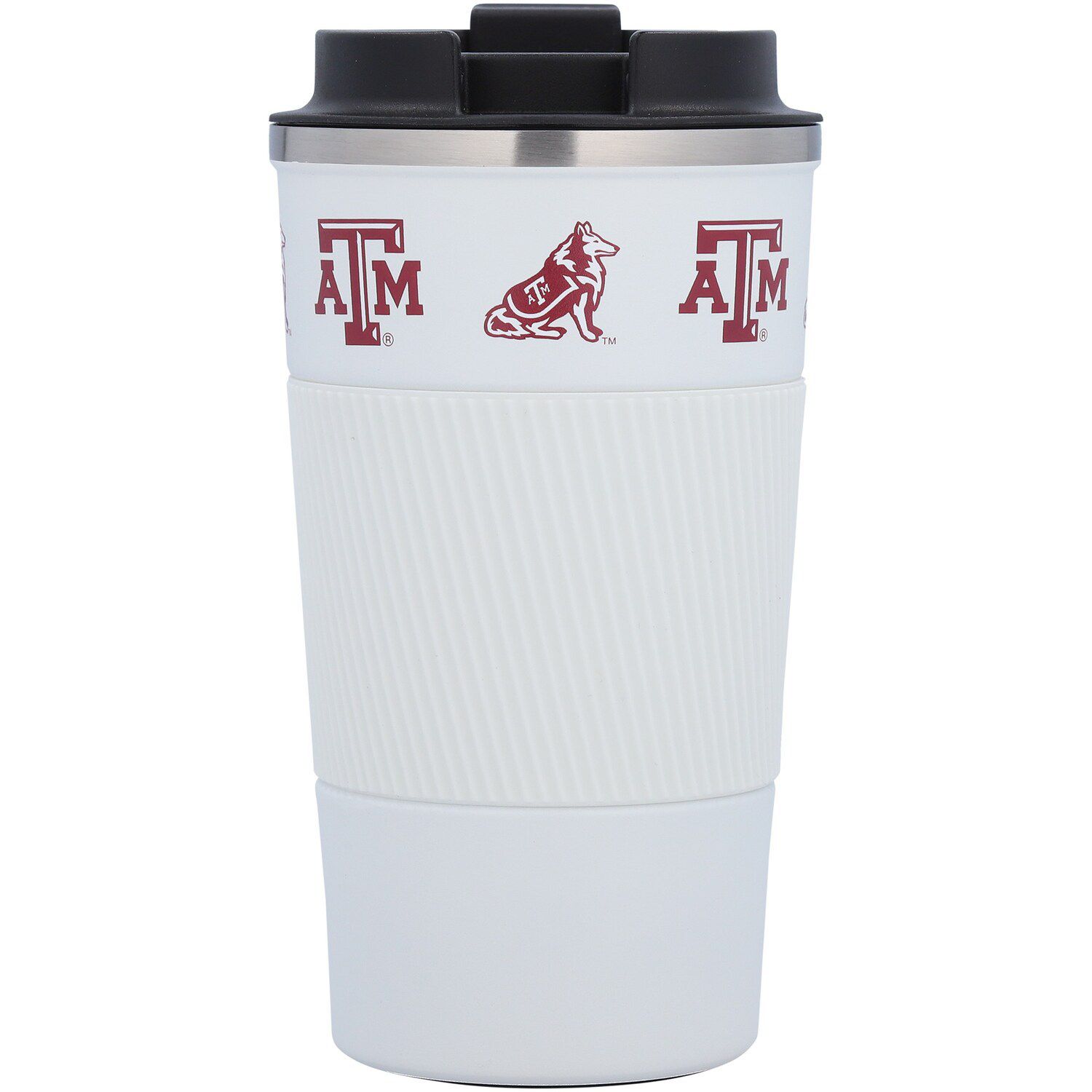 Alabama Crimson Tide 18oz Coffee Tumbler with Silicone Grip