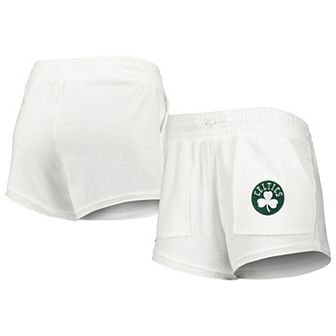 Women's Concepts Sport White Boston Celtics Sunray Shorts