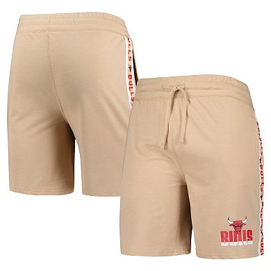Men's Concepts Sport Tan Chicago Bulls Team Stripe Shorts