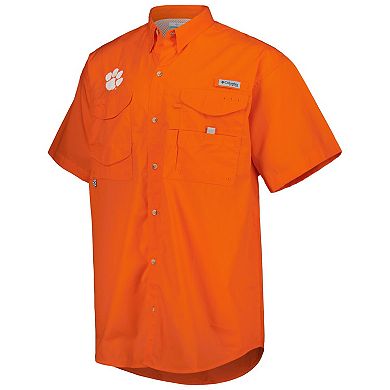 Men's Columbia Orange Clemson Tigers Bonehead Button-Up Shirt