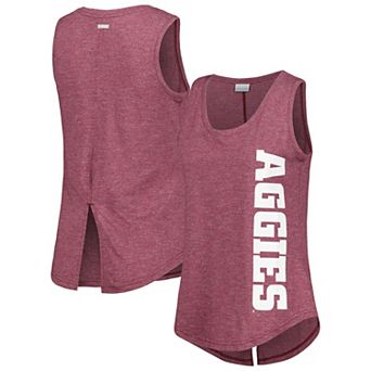 Women's Columbia Maroon Texas A&M Aggies Cades Cape Omni-Wick Tri-Blend Tank Top