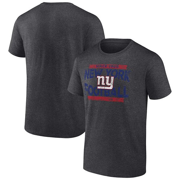 Men's Fanatics Branded Charcoal New York Giants Long Sleeve T-Shirt