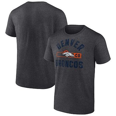 Men's Fanatics Branded Charcoal Denver Broncos Let's Go T-Shirt