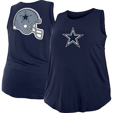 Women's New Era Navy Dallas Cowboys Plus Size Tank Top