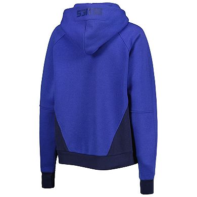 Women's Starter Blue St. Louis Blues Wishbone Half-Zip Hoodie
