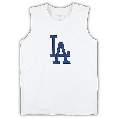 Women's Concepts Sport White/Royal Los Angeles Dodgers Plus Size Tank Top & Shorts Sleep Set