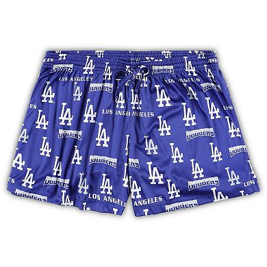 Women's Concepts Sport White/Royal Los Angeles Dodgers Plus Size Tank Top & Shorts Sleep Set