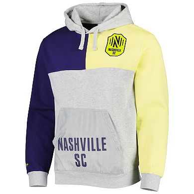 Men's Mitchell & Ness Gray Nashville SC Tie Breaker Pullover Hoodie