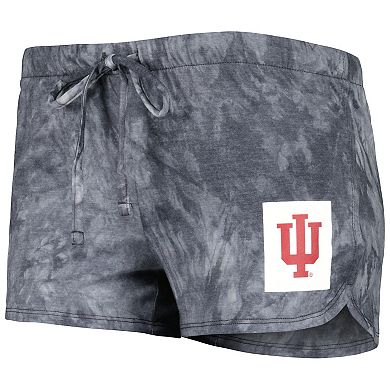 Women's Concepts Sport Charcoal Indiana Hoosiers Billboard Tie-Dye Tank Top and Shorts Sleep Set