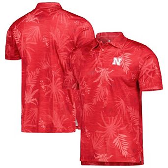 Men's Colosseum Scarlet Nebraska Huskers Palms Team Polo