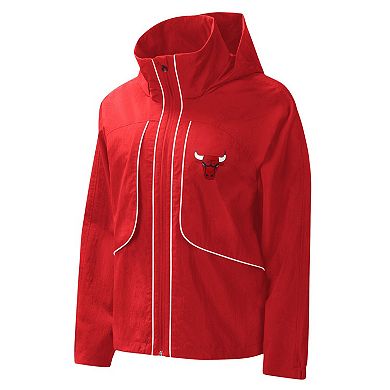 Women's G-III 4Her by Carl Banks Red Chicago Bulls Last Shot Full-Zip Hoodie