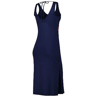 Women's G-III 4Her by Carl Banks Navy New England Patriots Training V-Neck Maxi Dress