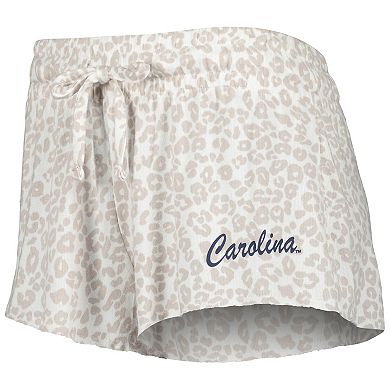 Women's Concepts Sport Cream North Carolina Tar Heels Montana T-Shirt & Shorts Sleep Set