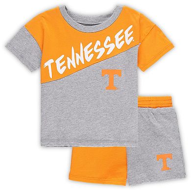 Toddler Heather Gray Tennessee Volunteers Super Star T-Shirt & Shorts Set