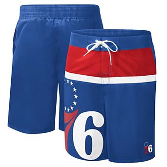 Men's G-III Sports by Carl Banks Royal Philadelphia 76ers Sea Wind Swim Trunks
