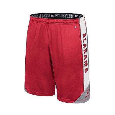 Men's Colosseum Crimson Alabama Crimson Tide Haller Shorts
