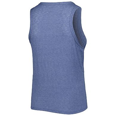 Women's Soft as a Grape Navy Houston Astros Plus Size High Neck Tri-Blend Tank Top