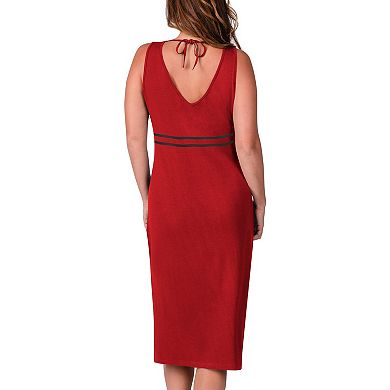 Women's G-III 4Her by Carl Banks Red Tampa Bay Buccaneers Training V-Neck Maxi Dress