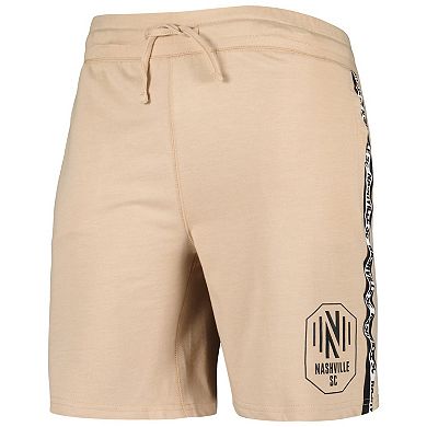 Men's Concepts Sport Tan Nashville SC Team Stripe Shorts