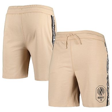 Men's Concepts Sport Tan Nashville SC Team Stripe Shorts