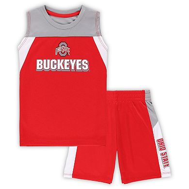 Toddler Colosseum Scarlet Ohio State Buckeyes Ozone Tank Top & Shorts Set
