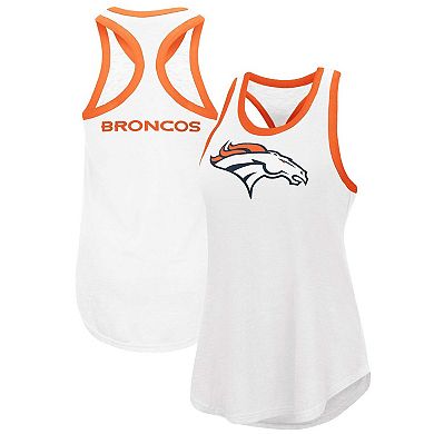 Women's G-III 4Her by Carl Banks White Denver Broncos Tater Tank Top