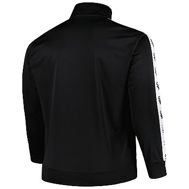 Men's Black Chicago White Sox Big & Tall Tricot Track Full-Zip Jacket