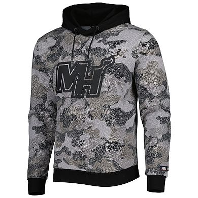 Men's Hugo Boss Black Miami Heat Camo Pullover Hoodie