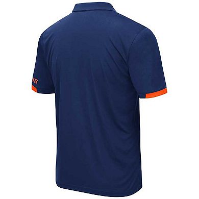 Men's Colosseum Navy Illinois Fighting Illini Big & Tall Santry Polo