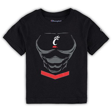 Toddler Champion Black Cincinnati Bearcats Super Hero T-Shirt