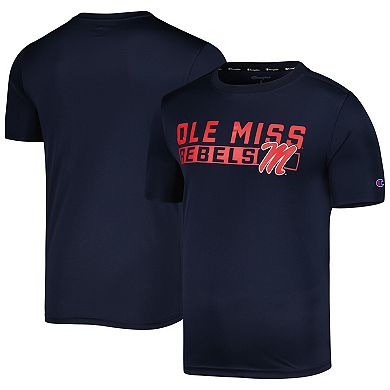 Men's Champion Navy Ole Miss Rebels Impact Knockout T-Shirt