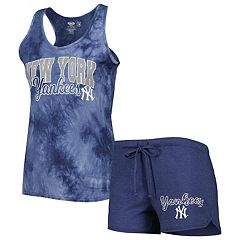 Women's New York Yankees Concepts Sport White Reel Pinstripe Sleep Shorts