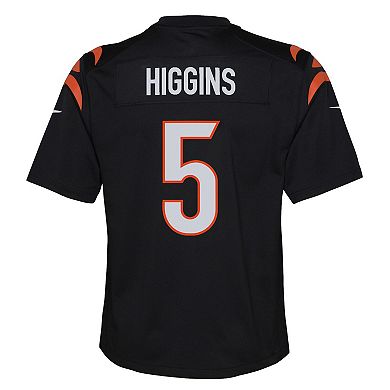 Youth Nike Tee Higgins Black Cincinnati Bengals Game Jersey
