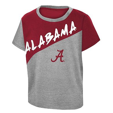 Toddler Heather Gray Alabama Crimson Tide Super Star T-Shirt & Shorts Set