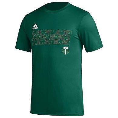 Men's adidas Green Portland Timbers Team Jersey Hook AEROREADY T-Shirt