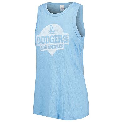 Women's Soft as a Grape Royal Los Angeles Dodgers Tri-Blend Tank Top