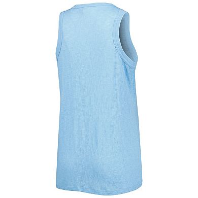 Women's Soft as a Grape Royal Los Angeles Dodgers Tri-Blend Tank Top