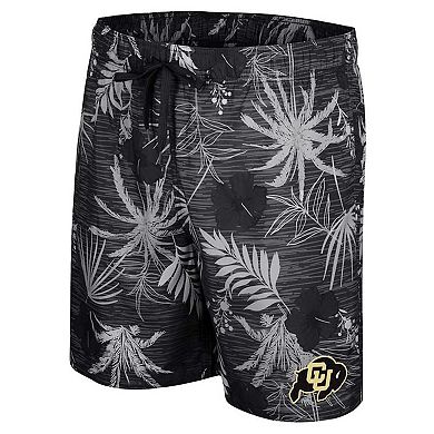 Men's Colosseum Black Colorado Buffaloes What Else is New Swim Shorts